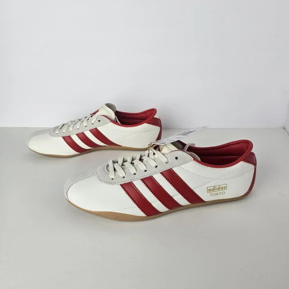 NWT Adidas Tokyo -Off White/Better Scarlet/Gum - Women's Sneakers - Size 8.5